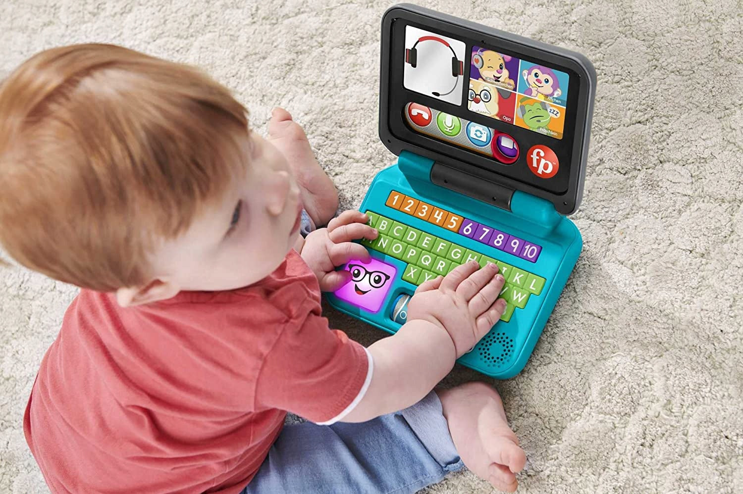 FISHER-PRICE laptop interaktywny J.NIEMIECKI 6m+