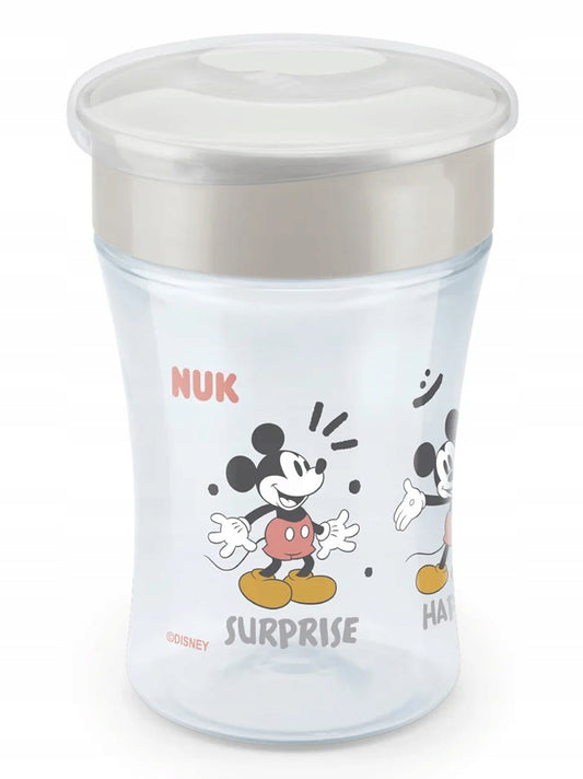 NUK Magic Cup Mickey KUBEK NIEKAPEK ustnik 360, kubek niekapek Mickey Mouse 230 ml