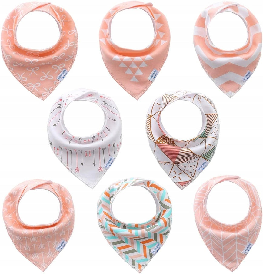 LULU MOON Bandana-Lätzchen mit Druckknöpfen 0-36 Monate x8