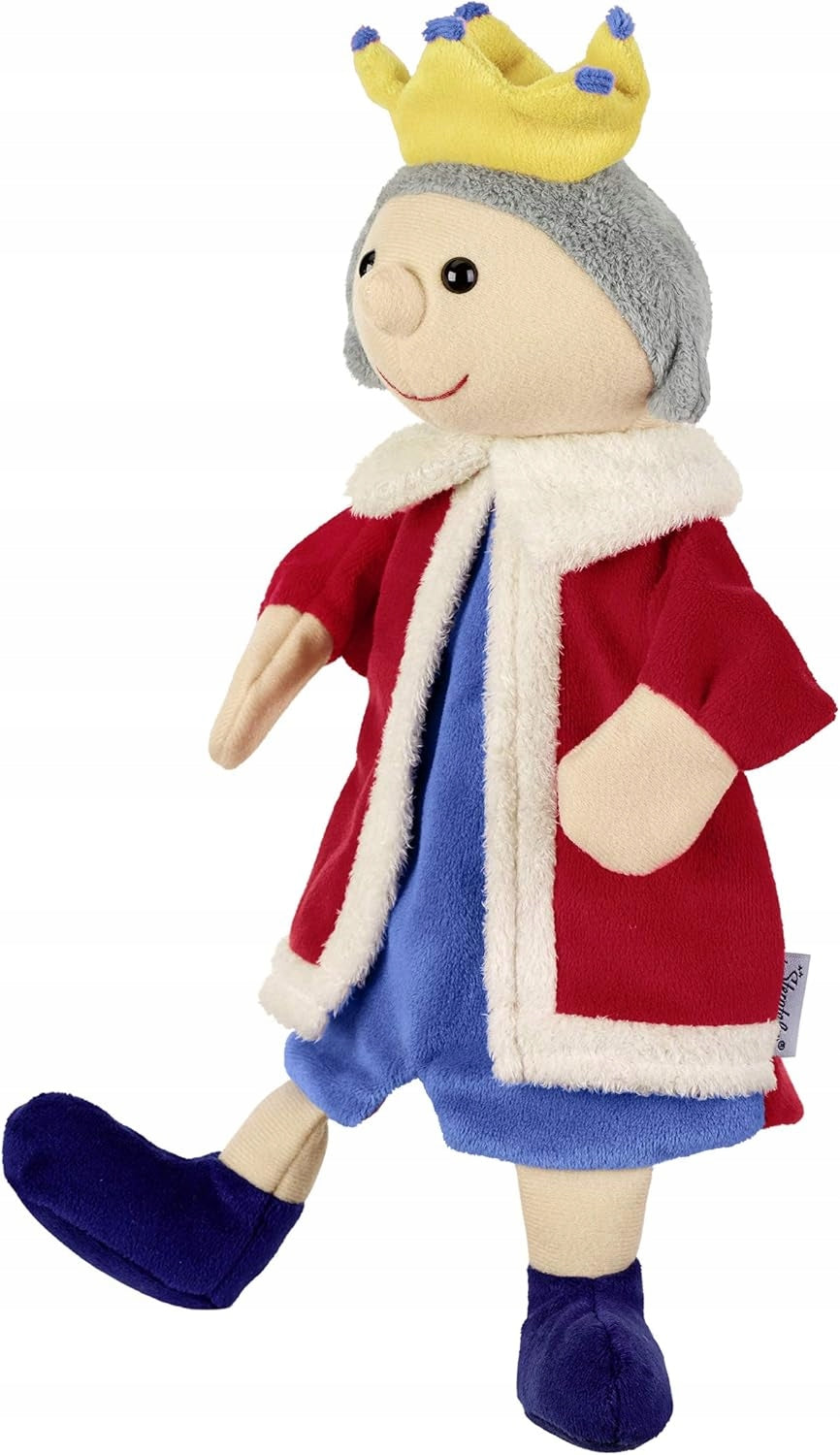 STERNTALER pluszowa pacynka do odgrywania ról KRÓL 32 cm "N, miękka pacynka król dla dzieci, wielokolorowa