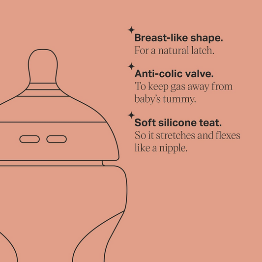 TOMMEE TIPPEE Natural Start biberon da 340 ml ANTI-COLIC 3 mesi+