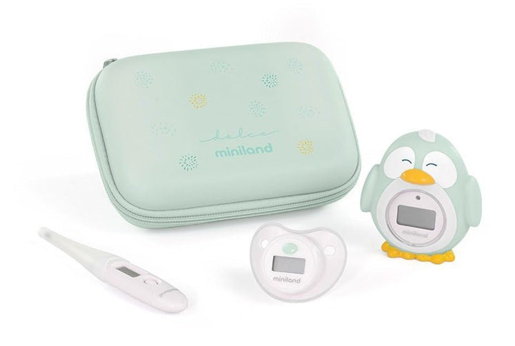 MINILAND Thermokit Mint Set aus 3 digitalen Thermometern + Etui