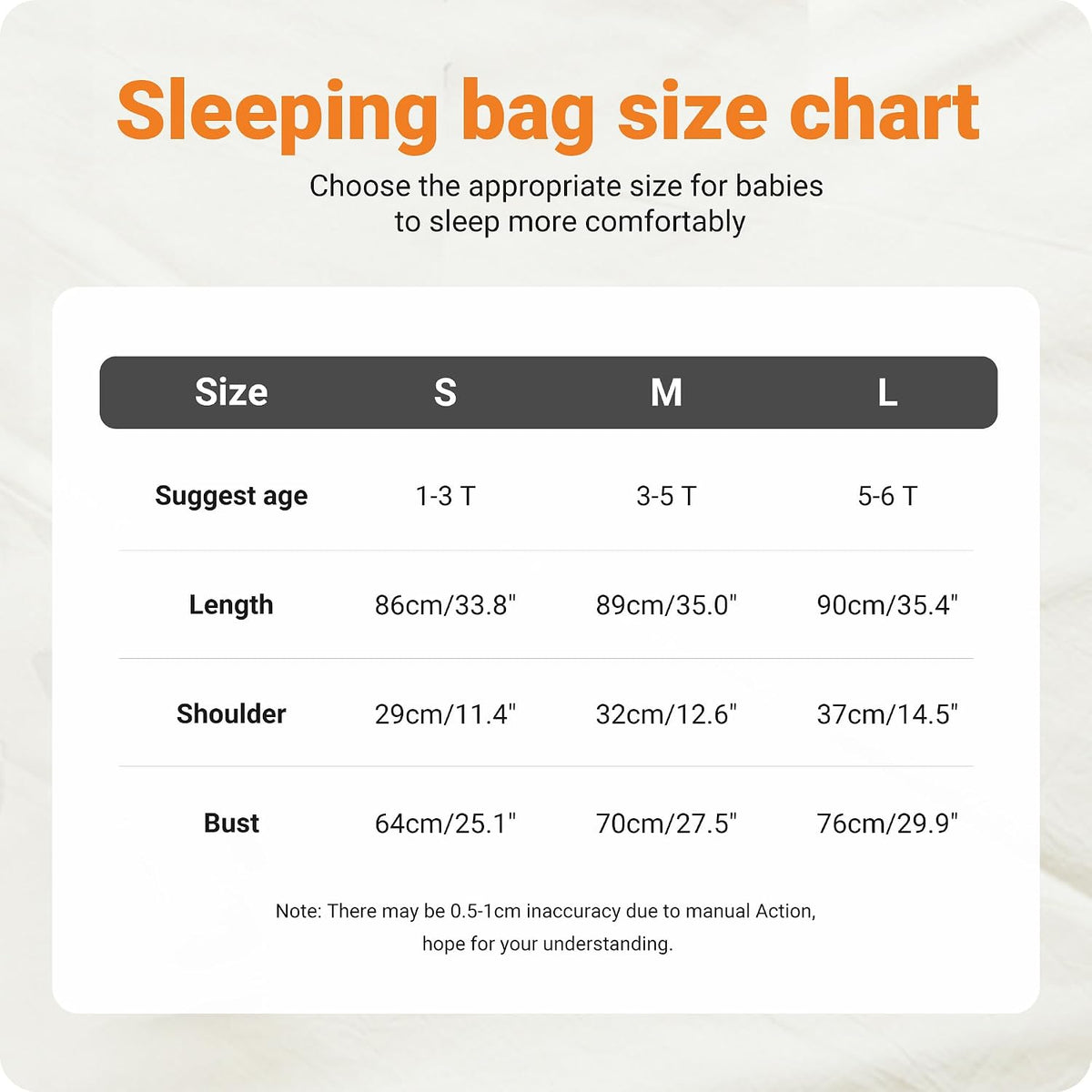 MICHLEY Babyschlafsack 1-3 Jahre S
