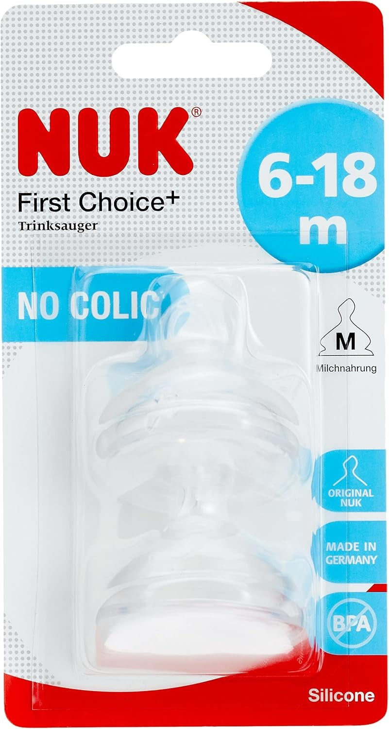 NUK First Choice Silikonsauger M 6 18M x2