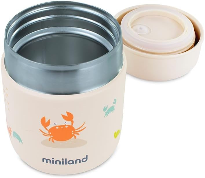 MINILAND Food Thermy Mini stalowy termos obiadowy 280 ml KRAB