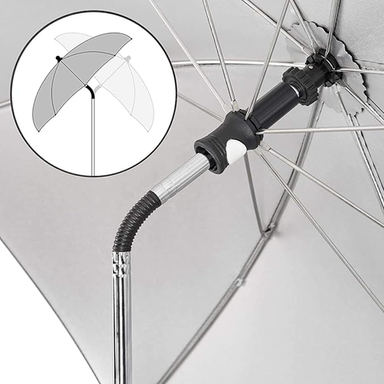 ZAMBOO Sonnenschirm für Kinderwagen Durchmesser 73 cm UV-Strahlen
