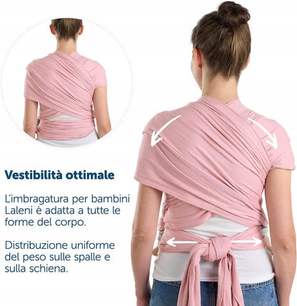 LALENI elastisches Tragetuch für Babys bis 15 kg