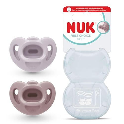 NUK First Choice Soft smoczki uspokajające 2 szt. 0-6 mies.