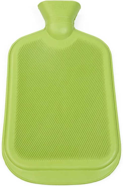 GRUNSPECHT Gummi-Wärmflasche 2 Liter + Baumwollbezug 20 x 33 cm