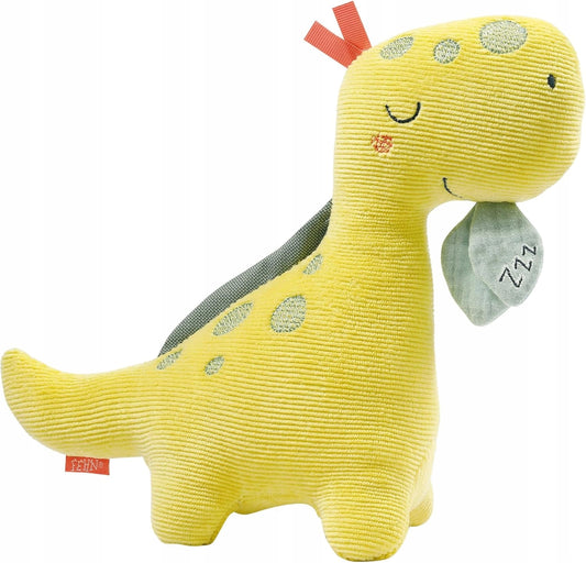 Jucărie de pluș din catifea reiata FEHN, cu lampă de veghe DINO, 20 x 23 cm