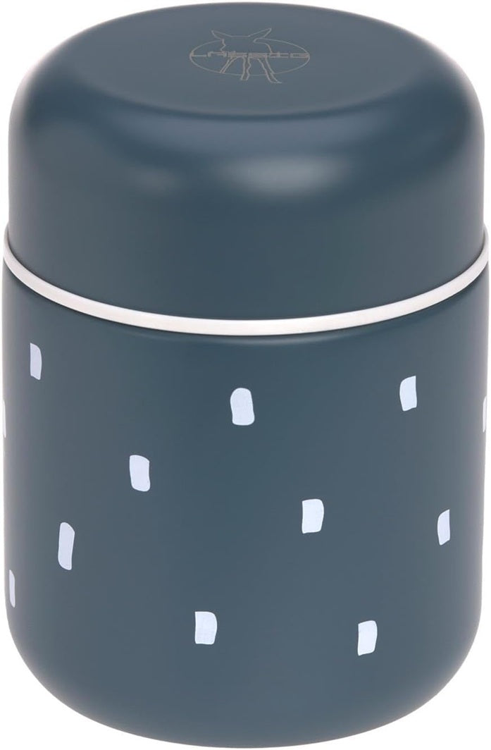 LÄSSIG Food Jar Happy Prints ESSENSTHERMOS aus Edelstahl 350 ml