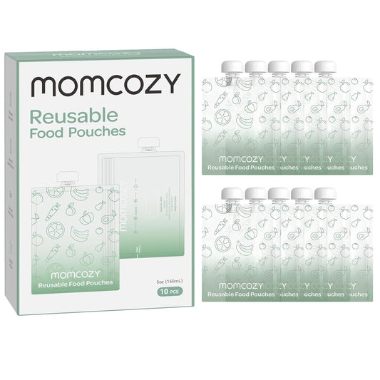 MOMCOZY Beutel Püree Quetschbeutel 10 Stück 200ml