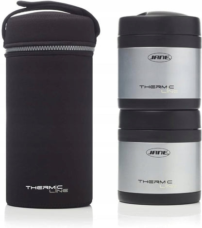 JANE 2 Thermobehälter aus Stahl für Lebensmittel, 500 ml + Etui