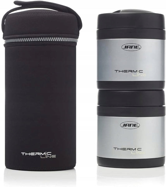 JANE 2 Thermobehälter aus Stahl für Lebensmittel, 500 ml + Etui