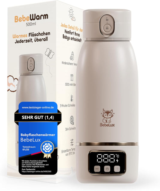 BEBELUX BebeWarm tragbarer USB-Flaschenwärmer 3'