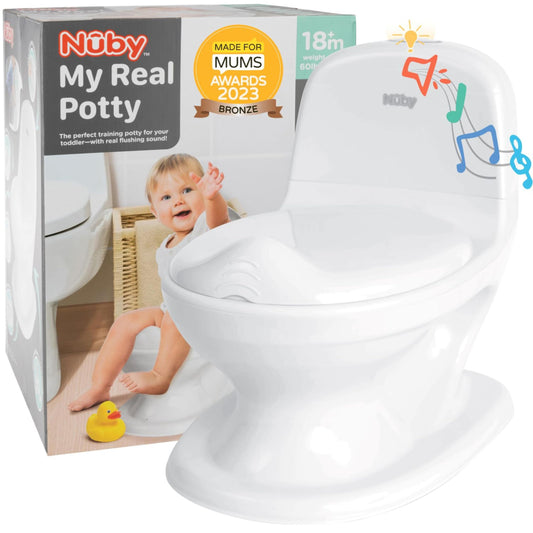 Nuby My Real Potty Kinder-Töpfchen ab 18m+ mit Spülgeräusch