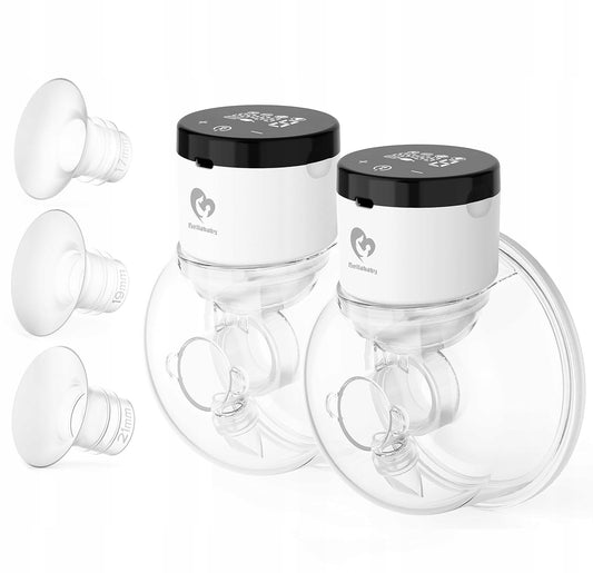 BELLABABY sacaleches eléctrico inalámbrico tipo concha x2