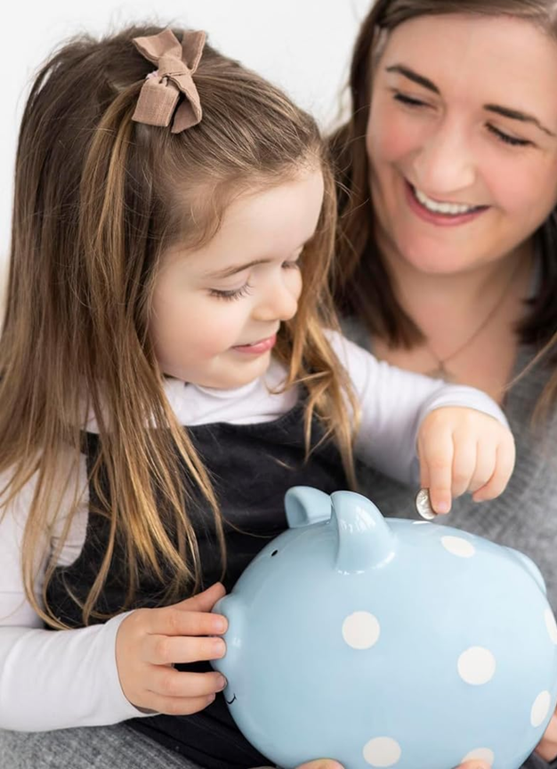 PEARHEAD Piggy Bank Spardose aus Keramik 14,5 x 18 cm