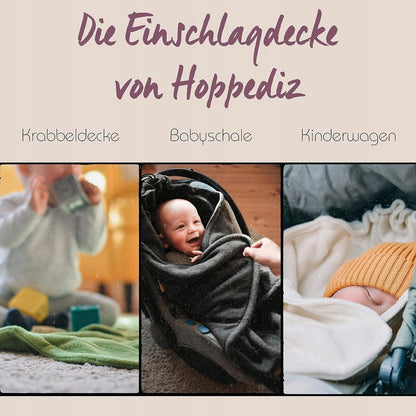 HOPPEDIZ otulacz kocyk do fotelika 3 i 5 punktowe pasy POLAROWY