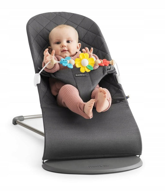 BabyBjorn Flying Friends colors: red, yellow, blue