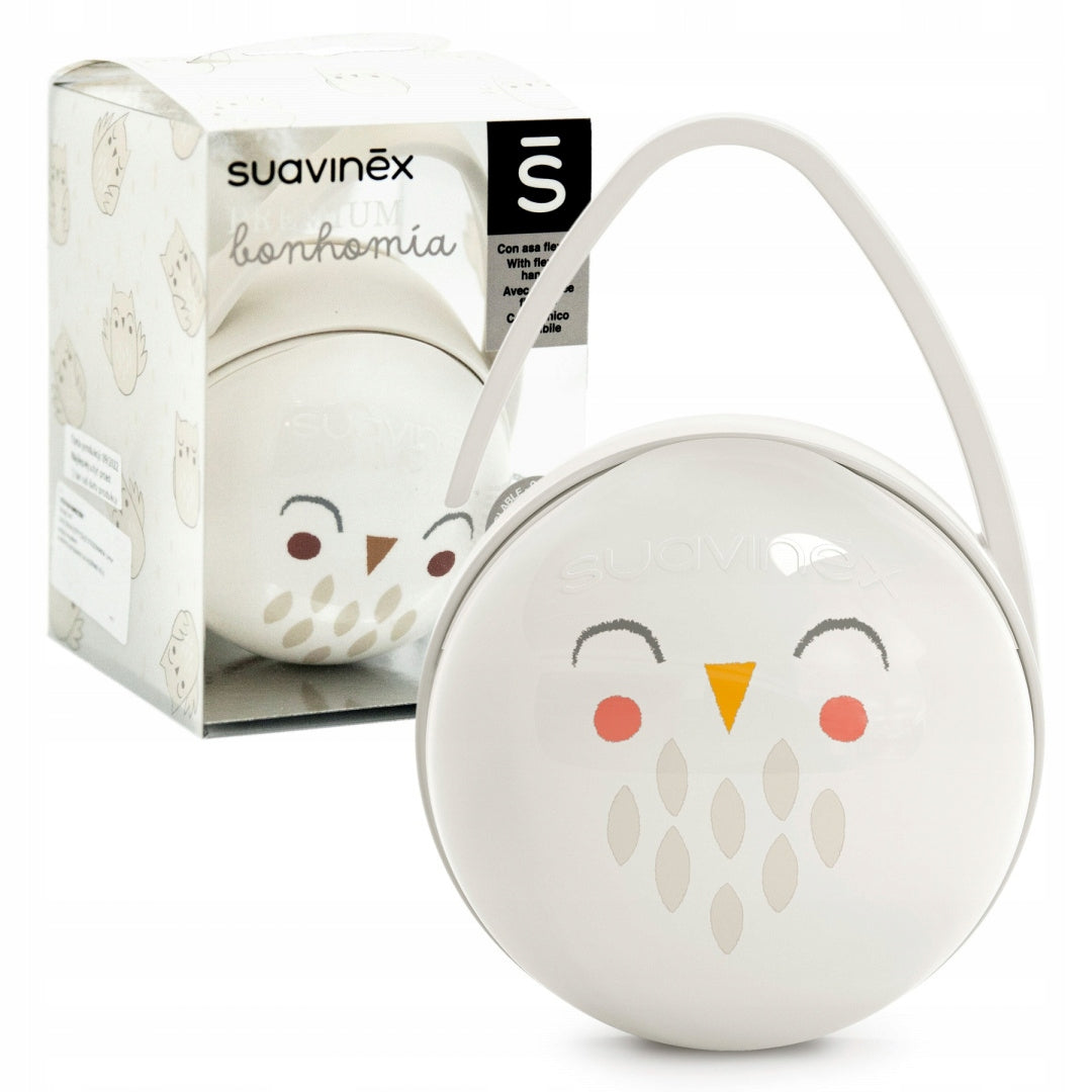 SUAVINEX PREMIUM etui pudełko na smoczki z elastycznym uchwytem