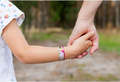 VICLOON wasserdichte SOS-Armbänder für Kinder 10 Stück