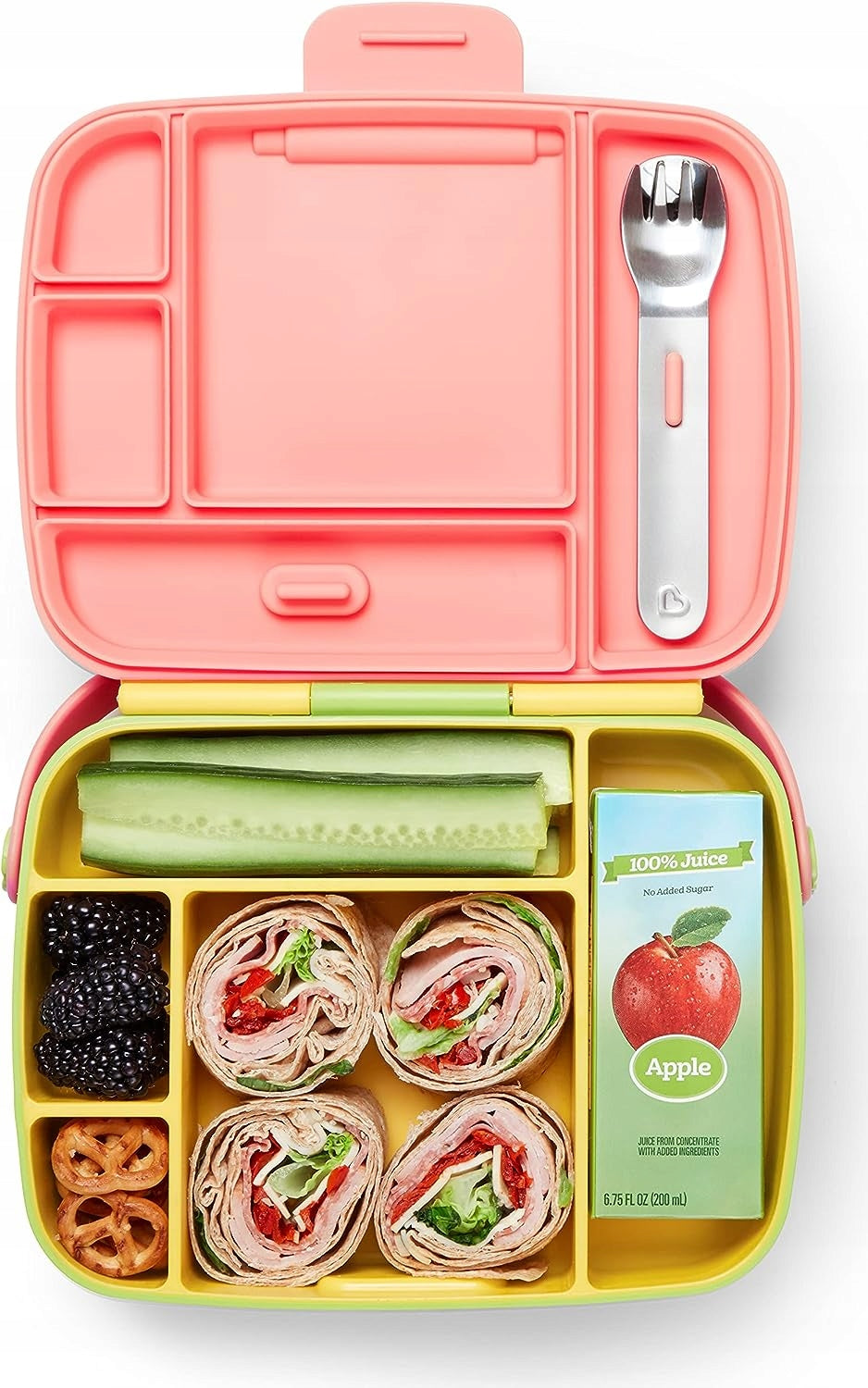 MUNCHKIN Bento Box Brotdose + Besteck, 5 Fächer