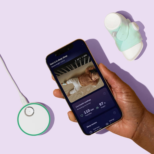 OWLET baby monitor video Cam 2 + calzini per il monitoraggio delle funzioni vitali Dream Sock "O"