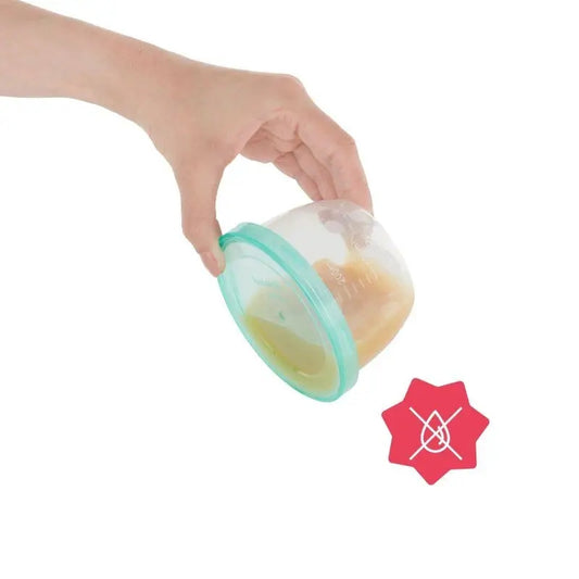 BADABULLE pojemniki z nakrętką 12 x 250ml szczelny pojemnik do przechowywania żywności dla dzieci, BPA free