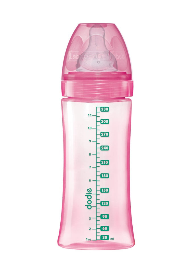 DODIE Flasche 330 ml Sauger 3 Schneller Durchfluss 6 M+
