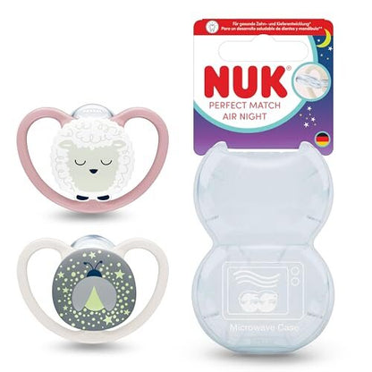 NUK Perfect Match Air Night smoczki 6-18 mies.