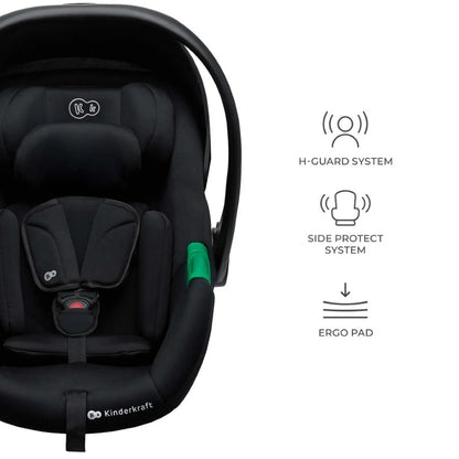 KINDERKRAFT PRIME2 PRO 3-in-1 Multifunktionskinderwagen bis 22kg + Babyschale MINK PRO