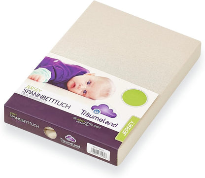 TRAUMELAND Spannbetttuch JERSEY 75x100 cm