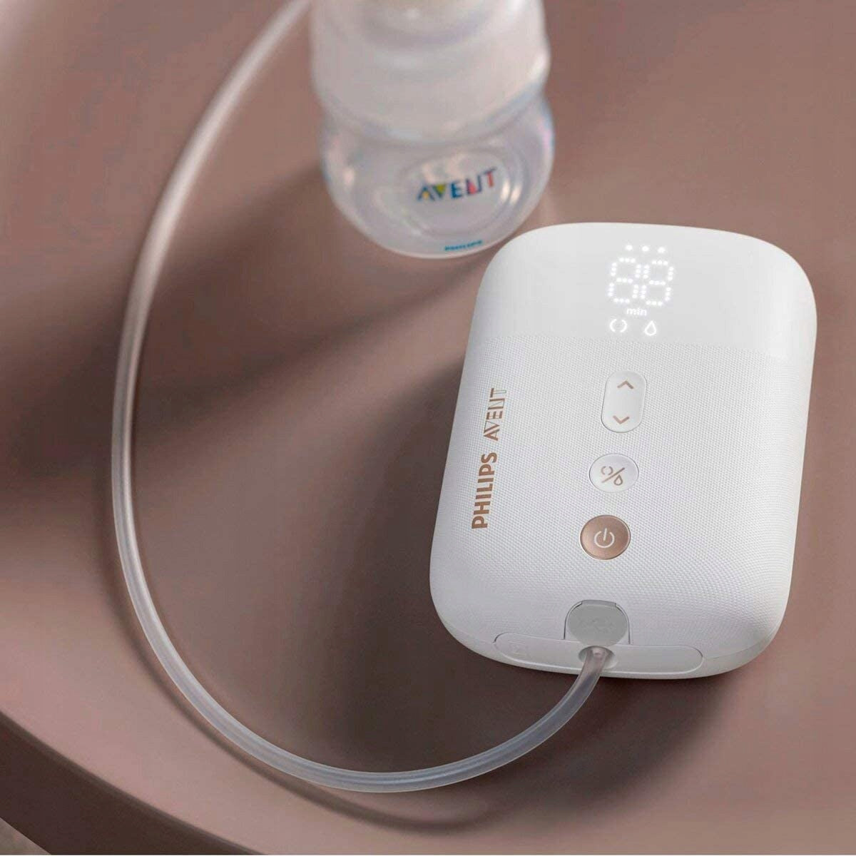 PHILIPS AVENT SCF396/31 LAKTATOR elektryczny z akcesoriami, biały zestaw z butelką i przewodem