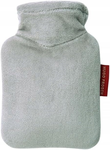 HUGO FROSCH Mini-Wärmflasche 0,2 l mit Veloursbezug 10,7 x 16 cm