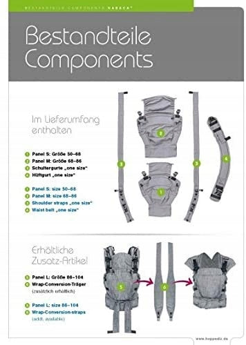 HOPPEDIZ NABACA ergonomische Babytrage BASIC SET