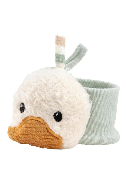STERNTALER weiches Armband für das Handgelenk mit Rassel Ente EDDA LOU