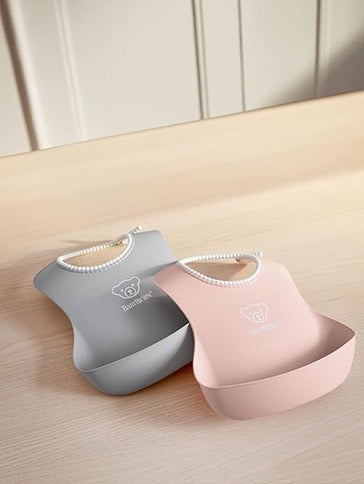 BABYBJORN Silikonlätzchen mit Auffangtasche x2