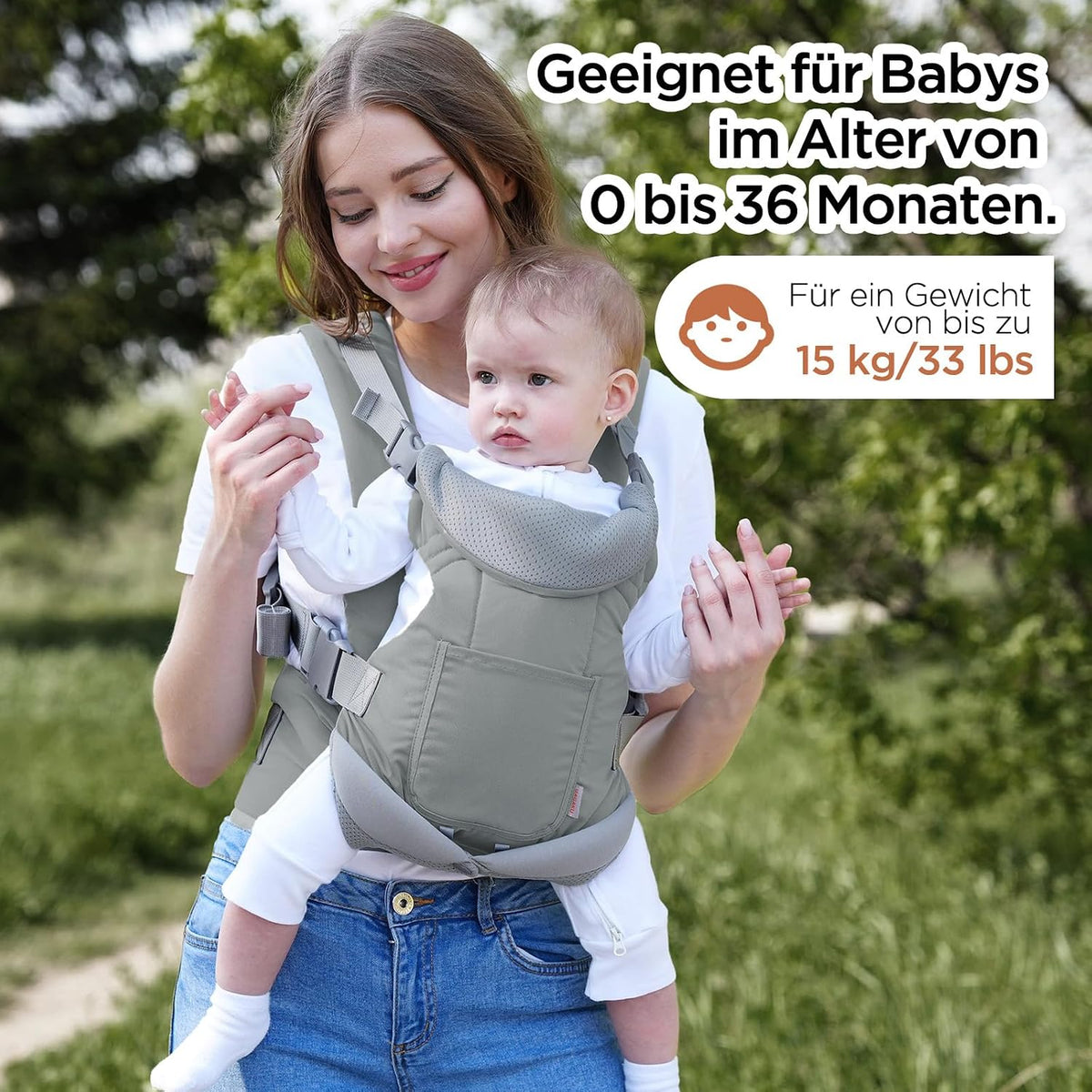 GAGAKU Babytrage 4-in-1 4-36m maximal 15kg