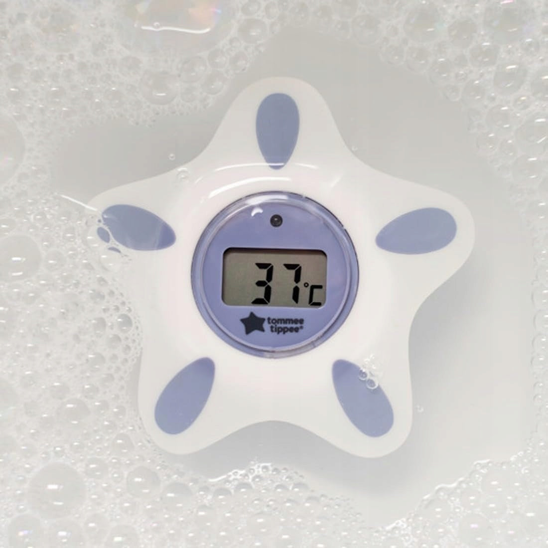 TOMMEE TIPPEE in Bath TERMOMETR 2w1 kąpielowy i pokojowy, cyfrowy, pływający, biało-niebieski
