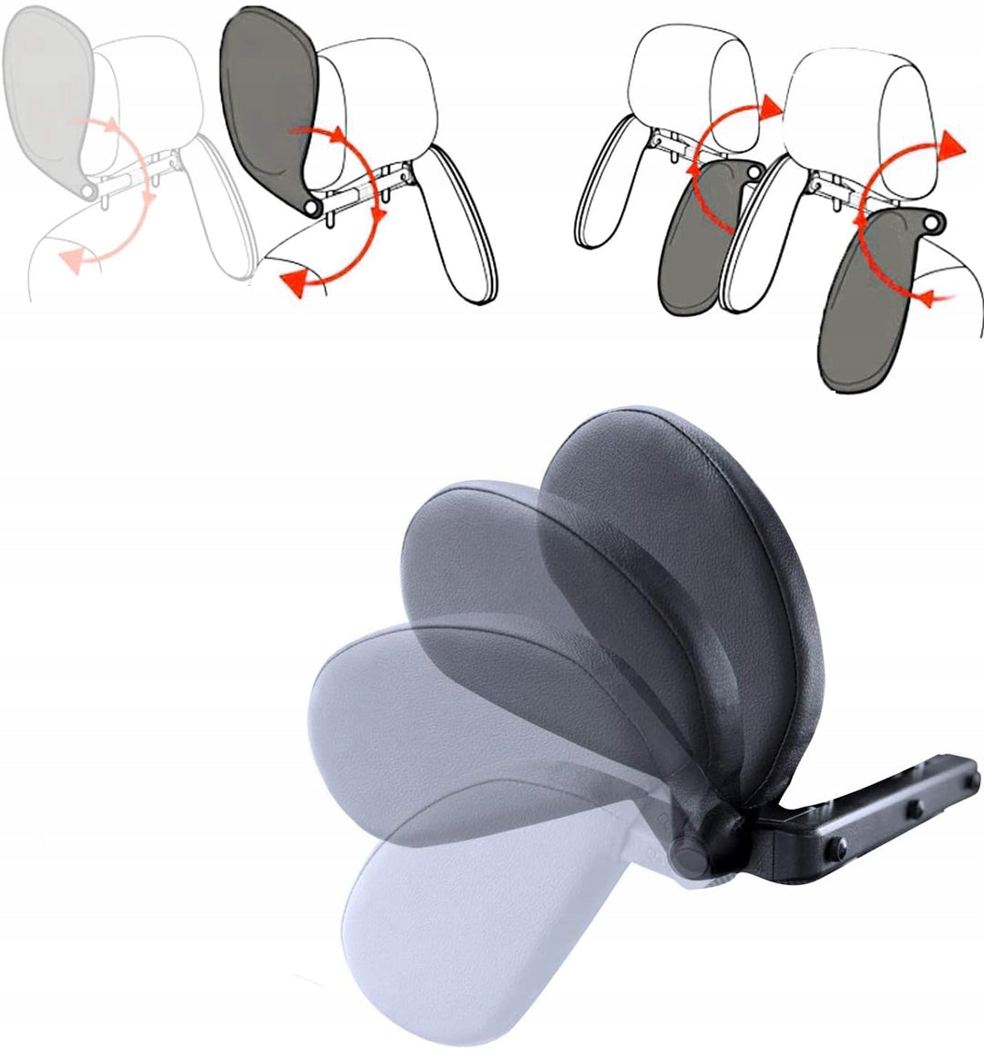 WAYTOGROW Auto-Kopfstütze mit Höhenverstellung 14-28 cm