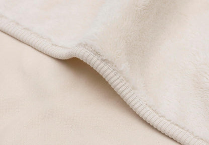 JOLLEIN Basic Decke Jersey/Sherpa 75x100 cm Haferflockenfarben