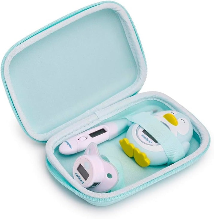 MINILAND Thermokit Mint Set aus 3 digitalen Thermometern + Etui