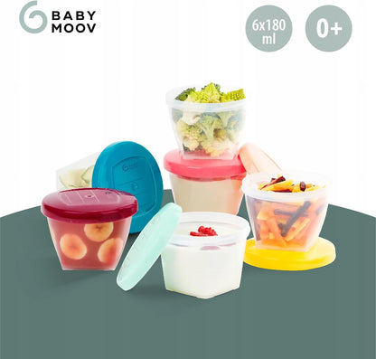 BABYMOOV Babybols pojemniki 6 x 180 ml