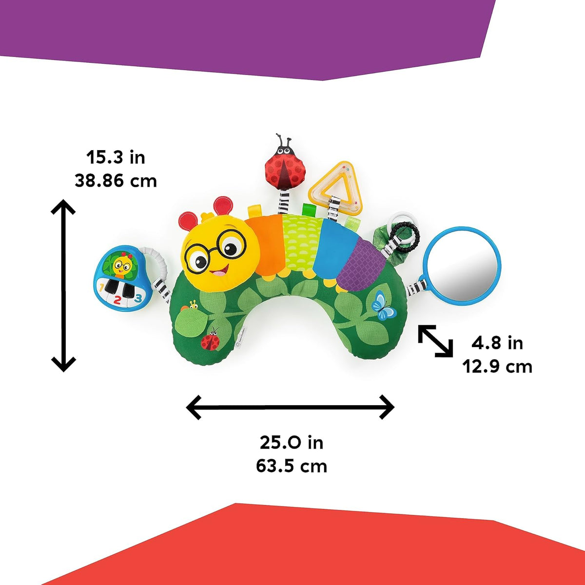 BABY EINSTEIN Bauchlage-Kissen Raupe 0+