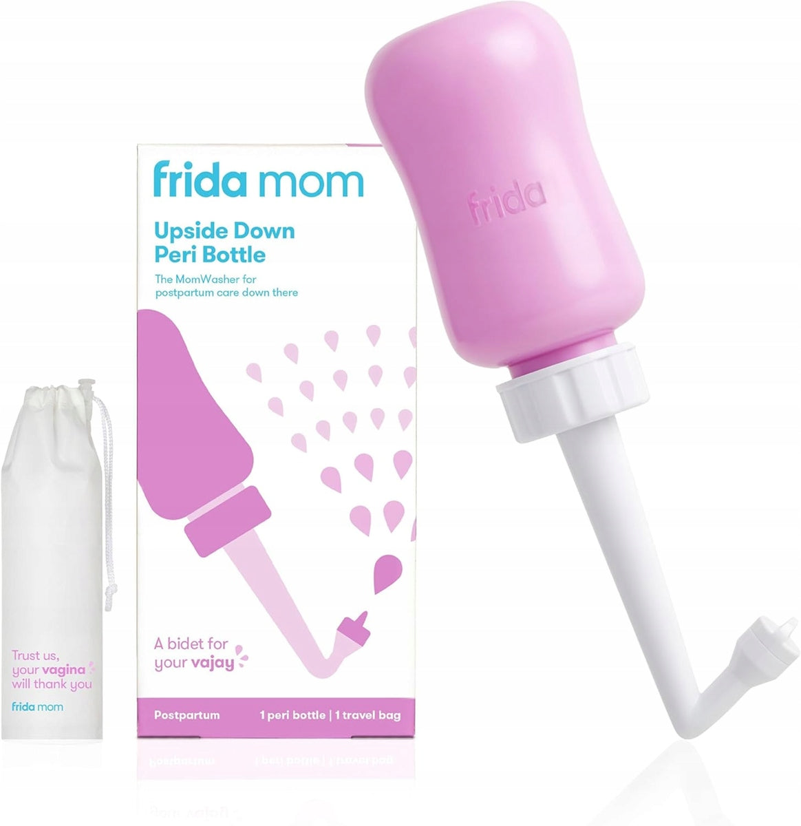 FRIDA Mom Wochenbettflasche Peri 295 ml + Etui