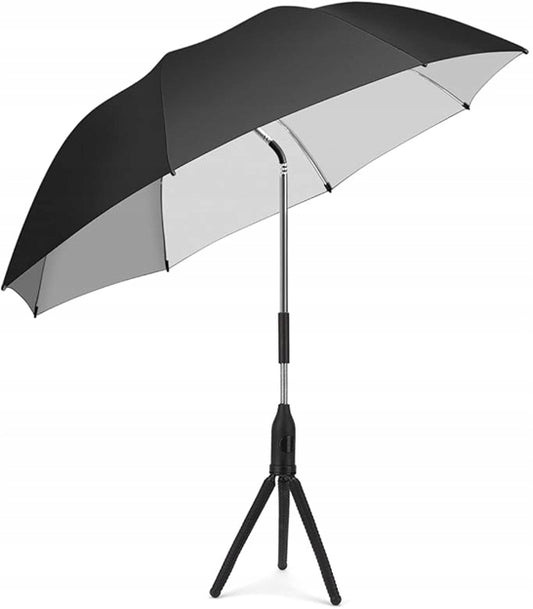 RIOGOO sombrilla protectora para cochecito diámetro 73 cm protector UV 50+ impermeable