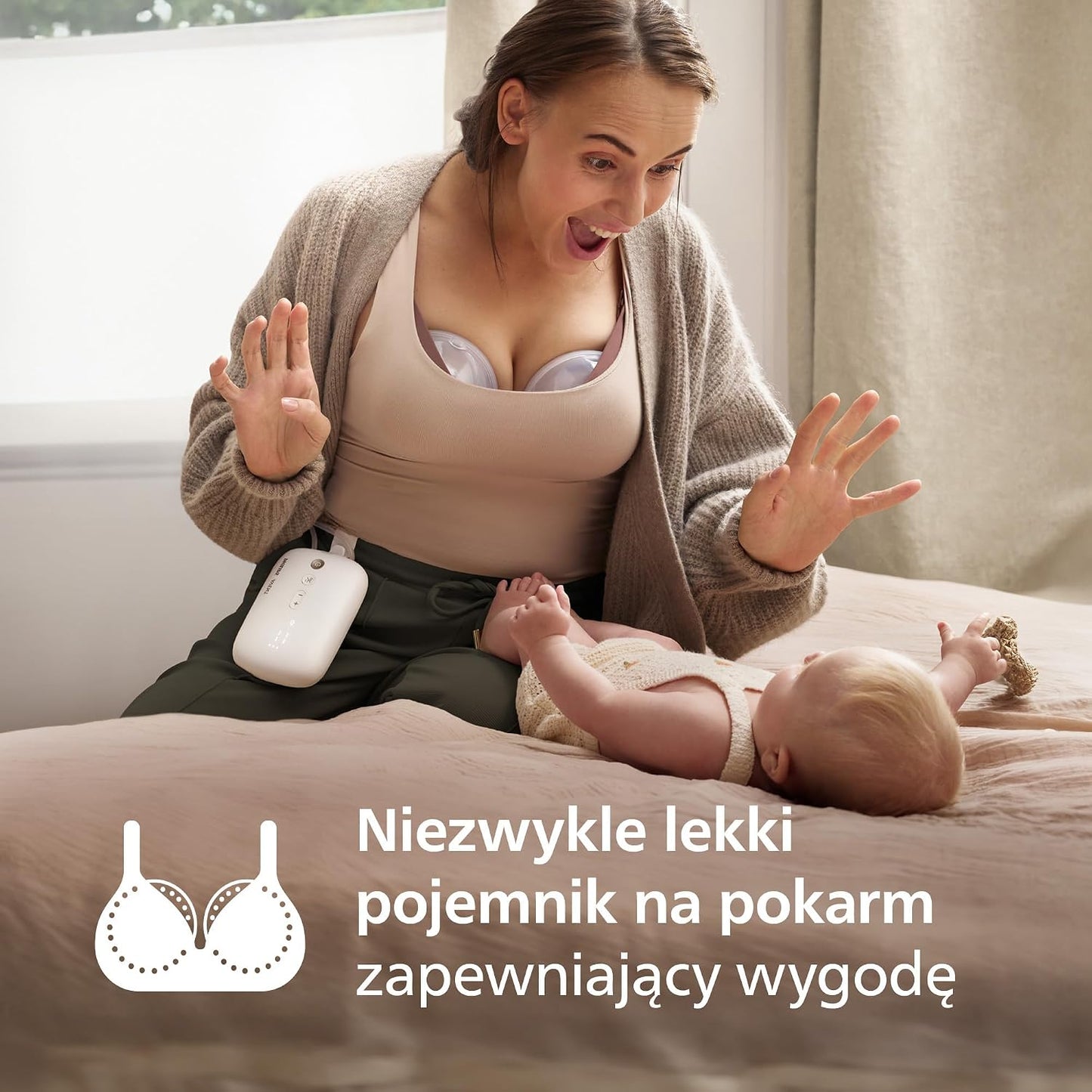 PHILIPS AVENT Doppel-Muschelmilchpumpe HANDS-FREE SCD553/11