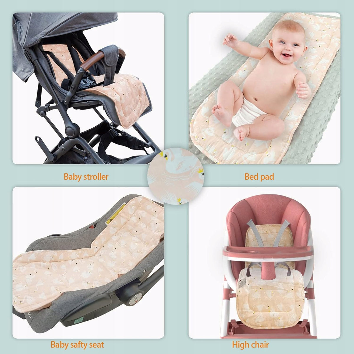 MIRACLE BABY Universal-Sitzauflage für Sportkinderwagen