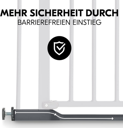 HAUCK Clear Step Treppenschutzgitter, schraubloses Montage, 96-101